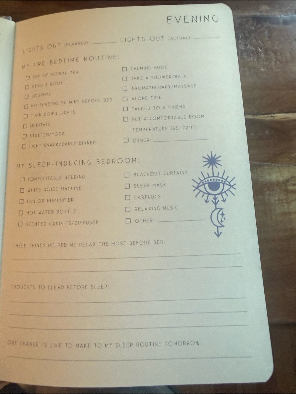 Sleep Rituals Night Journal – Lavender Sleep Notebook - Picture 7 of 12